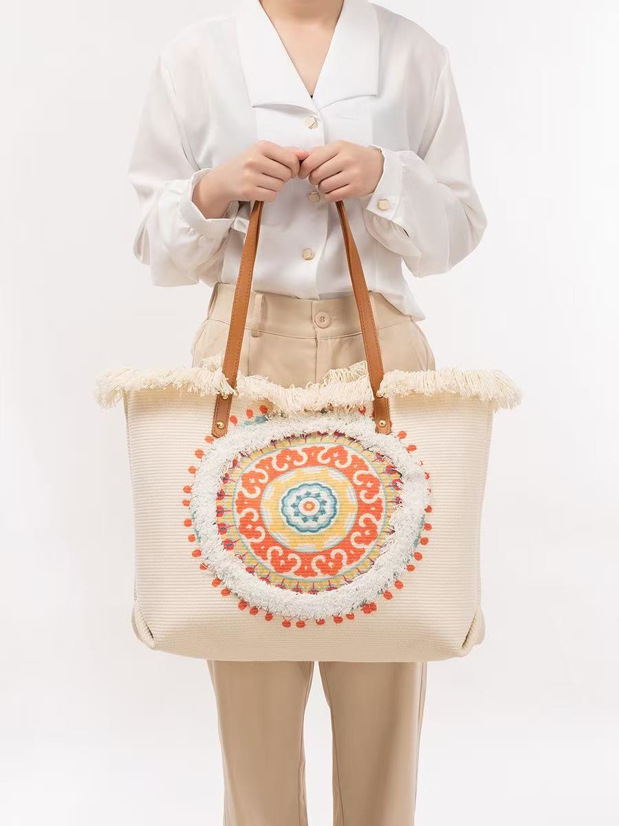 Women'S Raffia Bags - Bolso de mano de rafia con