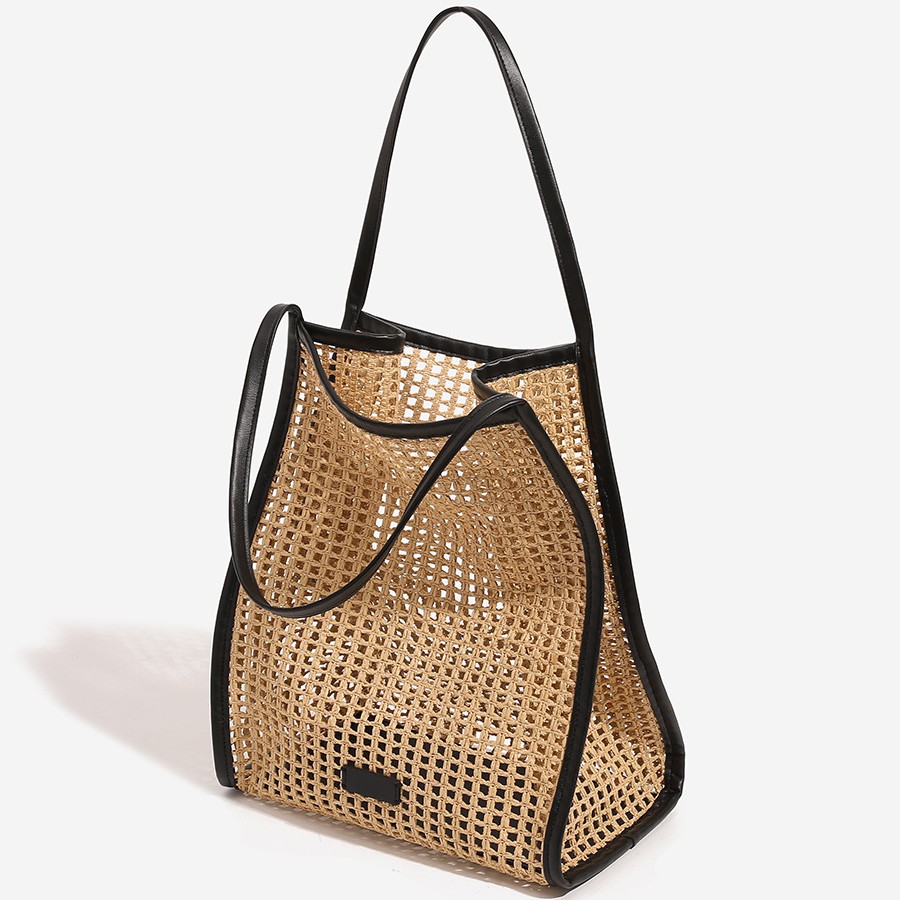 Bolso de mano de rafia tejido  - Women'S Raffia Bags reseña y precio