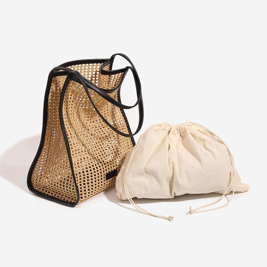 Bolso de mano de rafia tejido  - Women'S Raffia Bags reseña y precio