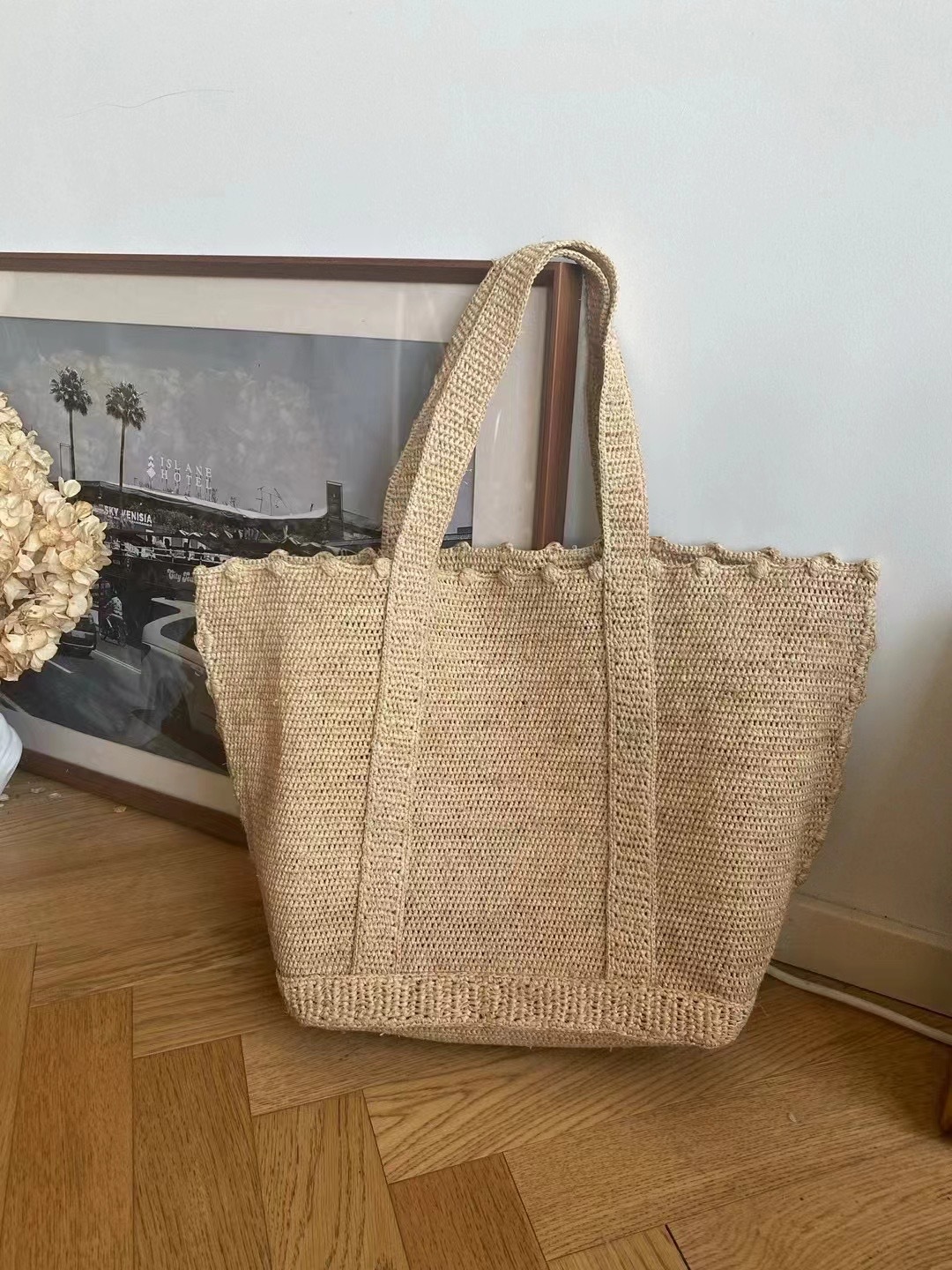 Bolso de mano de gran capacida - Women'S Raffia Bags reseña y precio