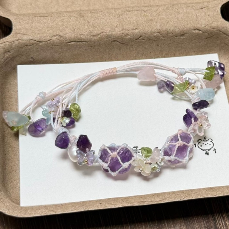 Pulseras de Cristal Morado Aju - Women Hand Bags For Office reseña y precio